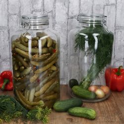 03-17106521S-Borgonovo-Norma-Vorratsglas-6L-Ambientebild-Gurke-2er-Set.jpg 2er Set Einmachglas NORMA 6L - 17106521S_Bild_3