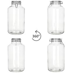 04-17106521S-Borgonovo-Norma-Vorratsglas-6L-360-Grad-Ansicht.jpg 2er Set Einmachglas NORMA 6L - 17106521S_Bild_4