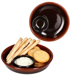 01-240733-3-Torrent-Juego-Tapas-Schale-14cm-Oliven-Cazuela-dunkelbraun-2er-Set-Deko.jpg 2er Set JUEGO Ton-Tapas Schale Ø 14cm dunkelbraun - 240733.3_Bild_1
