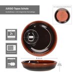 4er Set JUEGO Ton-Tapas Schale Ø 14cm dunkelbraun - 240733.3_Bild_6