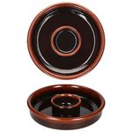 4er Set JUEGO Ton-Tapas Schale Ø 17cm dunkelbraun - 240733.4_Bild_4