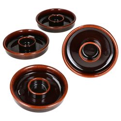 02-240733-4-Torrent-Juego-Tapas-Schale-17cm-Oliven-Cazuela-dunkelbraun-4er-Set.jpg 4er Set JUEGO Ton-Tapas Schale Ø 17cm dunkelbraun - 240733.4_Bild_2