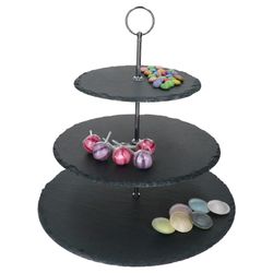 01-TT10674-Toker-Rina-Schiefer-Etagere-3-stoeckig-Ambientebild-03.jpg RINA Schiefer-Etagere schwarz 3-stöckig - TT10339_Bild_1