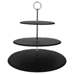 02-TT10674-Toker-Rina-Schiefer-Etagere-3-stoeckig-Einzeln-schraeg-02.jpg RINA Schiefer-Etagere schwarz 3-stöckig - TT10339_Bild_2