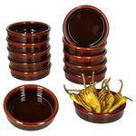 12er Set ESCURO Cazuela Ton-Schale Ø 12cm dunkelbraun - 240733.2_Bild_1