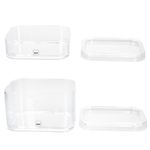 4tlg Set ELINA Utensilienboxen klein & groß transparent – 2x 20523 & 2x 20522_Bild_4