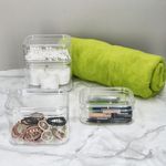 4tlg Set ELINA Utensilienboxen klein & groß transparent – 2x 20523 & 2x 20522_Bild_6