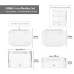 4tlg Set ELINA Utensilienboxen klein & groß transparent – 2x 20523 & 2x 20522_Bild_7