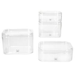 02-20522-20523-Kela-Elina-Utensilienbox-klein-gross-Kunststoff-transparent-4er-Set-01.jpg 4tlg Set ELINA Utensilienboxen klein & groß transparent – 2x 20523 & 2x 20522_Bild_2