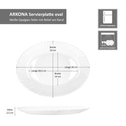06-92494-Arte-Regal-Vivalto-Plato-Arkona-Servierschale-30cm-oval-Opalglas-Bemassung.jpg 2er Set ARKONA Servierplatte oval 30cm aus Opalglas – 92494_Bild_6
