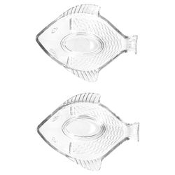 02-11195-Toker-OSLO-Fischschale-Glas-21x16cm-2er-Set-Draufsicht.jpg 2er Set OSLO Fischschale aus Glas - TT11195 _Bild_2