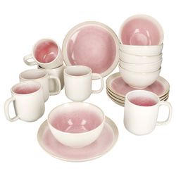 02-162835-162836-162837-MamboCat-Reactive-Glaze-Paris-18tlg-Fruehstuecksservice.jpg 18tlg Frühstücksset REACTIVE GLAZE PARIS Creme & Pink Steingut für 6 Personen_Bild_2