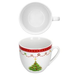 04-MamboCat-Weihnachtstraum-Kaffeetasse.jpg 6er Set Weihnachtstraum Kaffeetasse mit Untertasse aus Porzellan_Bild_4