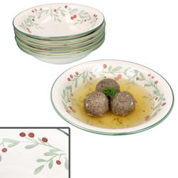 02-23105852-HIT-Holly-Mistelzweig-Berry-Suppenteller-6er-Set-Deko.jpg 6er Set Holly Suppenteller Steingut für 6 Personen - 23105852_Bild_2