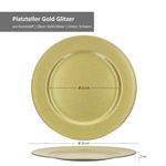 6er Set Platzteller Gold GLITZER Kunststoff - 22283318 _Bild_6