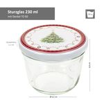25er Set Sturzglas 230 ml To 82 Weihnachtstraum Deckel incl. Rezeptheft_Bild_5