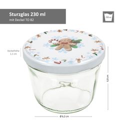 05-00080691-Sturz-TO82-Candyman-Deckel-230er-Glas-Bemassung.jpg 25er Set Sturzglas 230 ml To 82 Candyman Deckel incl. Rezeptheft_Bild_5