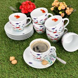 03-163030-163031-MamboCat-Marie-Kaffeetasse-mit-Untertasse-Ambientebild-01.jpg 6er Set MARIE Kaffeetasse mit Untertasse Porzellan für 6 Personen_Bild_3