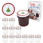 12er Set Sturzglas 350 ml To 82 Weihnachtstraum Deckel incl. Rezeptheft_Bild_1