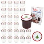 25er Set Sturzglas 350 ml To 82 Weihnachtstraum Deckel incl. Rezeptheft_Bild_1