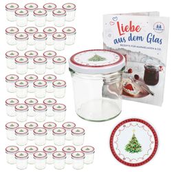 02-00080692-Sturz-TO82-Weihnachtstraum-Deckel-350er-50er-Set.jpg 50er Set Sturzglas 350 ml To 82 Weihnachtstraum Deckel incl. Rezeptheft_Bild_2