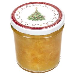 04-00080692-Sturz-TO82-Weihnachtstraum-Deckel-230er-Einzeln-schraeg-gelbe-Marmelade.jpg 50er Set Sturzglas 350 ml To 82 Weihnachtstraum Deckel incl. Rezeptheft_Bild_4