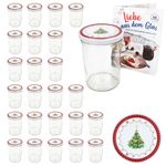 25er Set Sturzglas 435 ml To 82 Weihnachtstraum Deckel incl. Rezeptheft_Bild_2