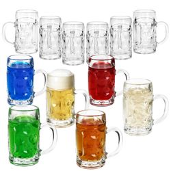 01-13218221S-Borgonovo-Mini-Masskrug-Schnapsglas-4cl-12er-Set-Deko.jpg 12er Set Mini-Maßkrug Schnapsglas 4cl aus Glas – 13218221S_Bild_1