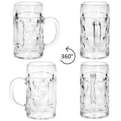 04-13218221S-Borgonovo-Mini-Masskrug-Schnapsglas-4cl-360-Grad-Ansicht.jpg 12er Set Mini-Maßkrug Schnapsglas 4cl aus Glas – 13218221S_Bild_4
