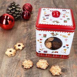 05-R0092-VNUT-Easy-Life-Vintage-Nutcracker-Keksdose-Blech-mit-Sichtfenster-Ambientebild-02.jpg Gebäckdose VINTAGE NUTCRACKER viereckig aus Metall - R0092#VNUT_Bild_6
