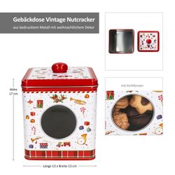 06-R0092-VNUT-Easy-Life-Vintage-Nutcracker-Keksdose-Blech-mit-Sichtfenster-Bemassung.jpg Gebäckdose VINTAGE NUTCRACKER viereckig aus Metall - R0092#VNUT_Bild_7