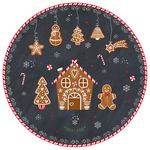 GINGERBREAD Kuchenplatte mit Tortenheber aus Porzellan - R1112#GING_Bild_2