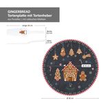 GINGERBREAD Kuchenplatte mit Tortenheber aus Porzellan - R1112#GING_Bild_4