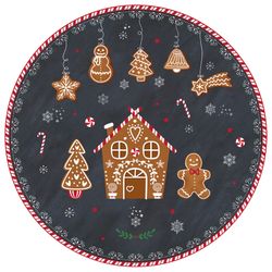 02-R1112-GING-Easy-Life-Gingerbread-Kuchenplatte-Einzeln.jpg GINGERBREAD Kuchenplatte mit Tortenheber aus Porzellan - R1112#GING_Bild_2