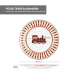 4er Set POLAR EXPRESS Kuchenteller verschiedene Dekore + GESCHENKVERPACKUNG - R1100#EXPR_Bild_2