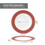 4er Set POLAR TRAIN Suppenteller aus Porzellan - R0943#EXPR_Bild_5