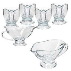 02-5145020-Van-Well-Sauciere-Gourmet-310ml-6er-Set.jpg 6er Set Sauciere Gourmet aus Glas 310ml - 5145020_Bild_2