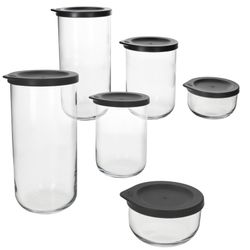 03-814446-Ritzenhoff-und-Breker-Boho-Vorratsdosen-6tlg-aus-Glas.jpg 6tlg Set BOHO Vorratsdosen Anthrazit aus Glas & Kunststoff_Bild_3