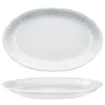 2er Set Seltmann Weiden SALZBURG  Platte oval 28 cm weiß aus Porzellan _Bild_3