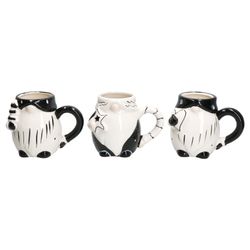 02-23105387-HIT-Wichtel-schwarz-weiss-Becher-3er-Set-frontal.jpg 3er Set Wichtel Kaffeebecher schwarz-weiß verschiedene Dekor – 23105387_Bild_2