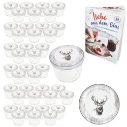 02-00081476-Sturz-TO82-Alois-Hirsch-Deckel-230er-40er-Set.jpg 40er Set Sturzglas 230 ml To 82 Alois Hirsch Deckel incl. Rezeptheft_Bild_2