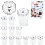 12er Set Sturzglas 435 ml To 82 Alois Hirsch Deckel incl. Rezeptheft_Bild_2
