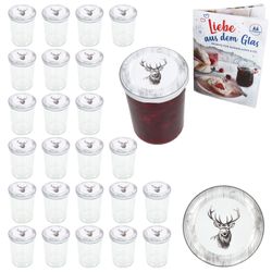 01-00081476-Sturz-TO82-Alois-Hirsch-Deckel-435er-25er-Set-Deko.jpg 25er Set Sturzglas 435 ml To 82 Alois Hirsch Deckel incl. Rezeptheft_Bild_1