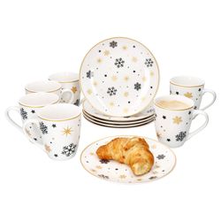 01-23108240-23108264-HIT-Stars-schwarz-gold-Schneeflocke-12tlg-Fruehstuecksset-Deko.jpg 12tlg Frühstücksset Stars schwarz-gold Steingut für 6 Personen - 23108240 & 23108264_Bild_1