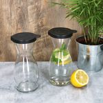 5 Liter geeicht aus Glas mit schwarzem Kunststoff-Deckel - 13172818S_Bild_6