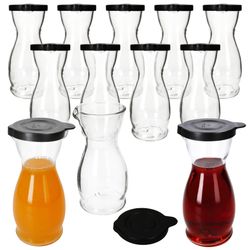 01-13172818S-Mia-Misura-Karaffe-0-5L-schwarzer-Kunststoffdeckel-12er-Set-Deko.jpg 5 Liter geeicht aus Glas mit schwarzem Kunststoff-Deckel - 13172818S_Bild_1