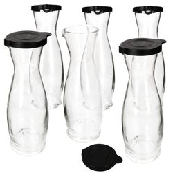 02-13173018S-Mia-Misura-Karaffe-1L-schwarzer-Kunststoffdeckel-6er-Set.jpg 6er Set MIA Misura Karaffe 1l geeicht aus Glas mit schwarzem Kunststoff-Deckel - 13173018S _Bild_2