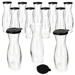 02-13173018S-Mia-Misura-Karaffe-1L-schwarzer-Kunststoffdeckel-12er-Set.jpg 12er Set MIA Misura Karaffe 1l geeicht aus Glas mit schwarzem Kunststoff-Deckel - 13173018S _Bild_2