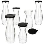 5 Liter & 3x 1 Liter geeicht aus Glas mit schwarzem Kunststoff-Deckel - 13173018S & 13172818S_Bild_2