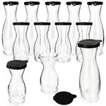 5 Liter & 6x 1 Liter geeicht aus Glas mit schwarzem Kunststoff-Deckel - 13173018S & 13172818S_Bild_2